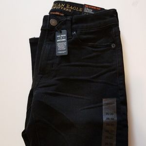 NWT American eagle black distressed jeans